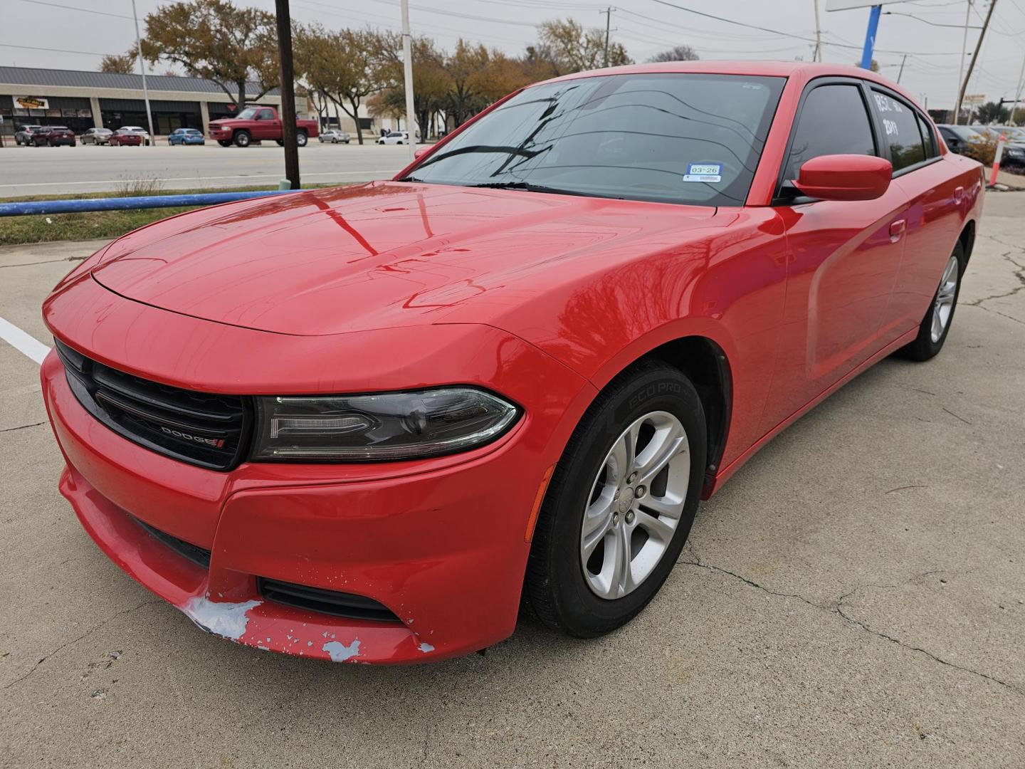 2019 Red Dodge Charger (2C3CDXBG1KH) , located at 2020 East Division Street, Arlington, TX, 76011, (817) 801-3191, 32.742390, -97.076874 - Come view this Fire Red Dodge Charger today! Premiere Buy Here Pay Here with NO Credit Check (score) at 2020 East Division Street, Arlington, Texas, located in the center of the Dallas/Fort Worth metro area. For in-house financing in Lancaster, Waxahachie, Cleburne, Sherman, Denton, McKinney, Wac - Photo#5
