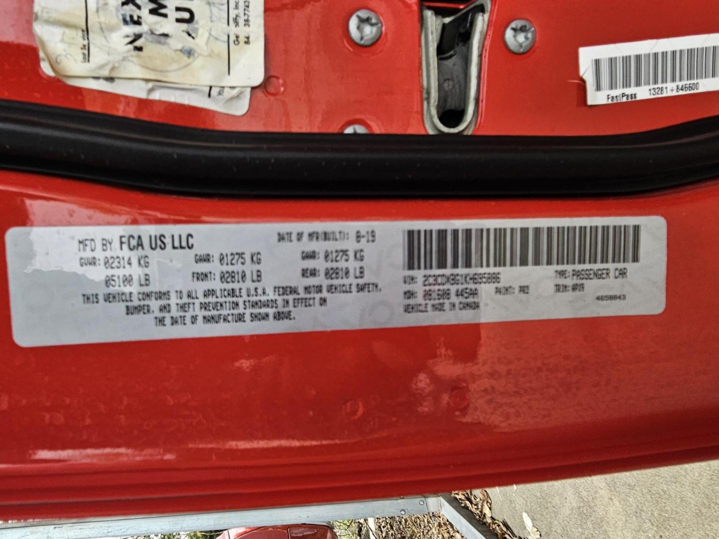 2019 Red Dodge Charger (2C3CDXBG1KH) , located at 2020 East Division Street, Arlington, TX, 76011, (817) 801-3191, 32.742390, -97.076874 - Come view this Fire Red Dodge Charger today! Premiere Buy Here Pay Here with NO Credit Check (score) at 2020 East Division Street, Arlington, Texas, located in the center of the Dallas/Fort Worth metro area. For in-house financing in Lancaster, Waxahachie, Cleburne, Sherman, Denton, McKinney, Wac - Photo#24