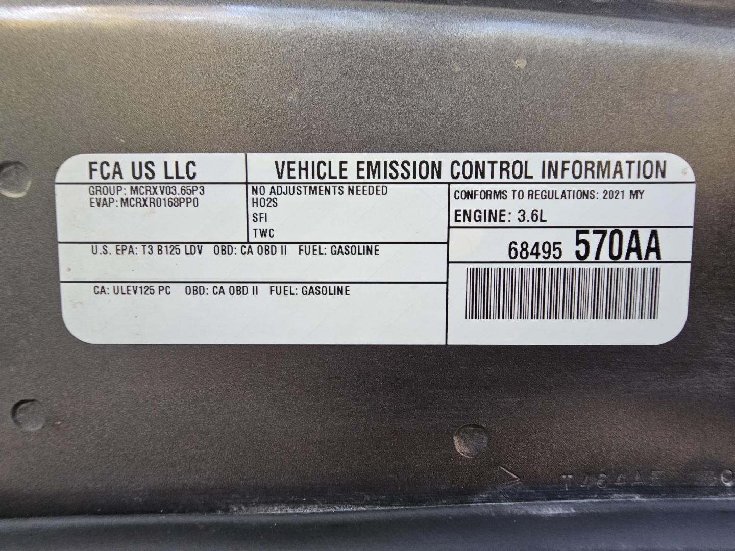 2021 GRAY Chrysler 300 S V6 RWD (2C3CCABG1MH) with an 3.6L V6 DOHC 24V engine, 8A transmission, located at 2020 East Division Street, Arlington, TX, 76011, (817) 801-3191, 32.742390, -97.076874 - Photo#33