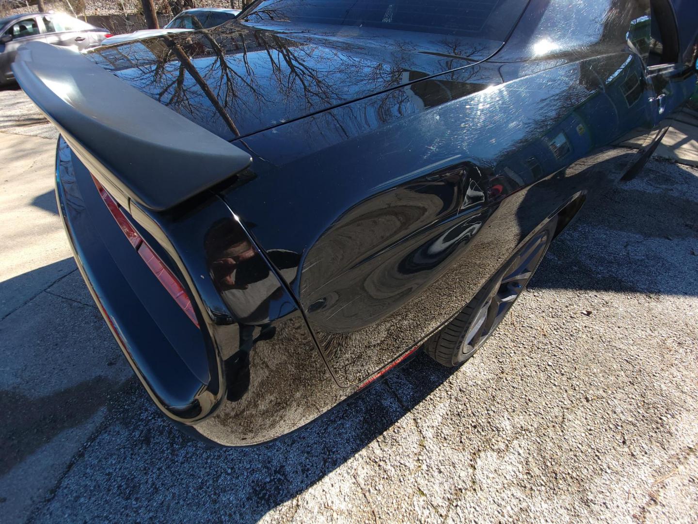 2020 Black Dodge Challenger SXT (2C3CDZAG8LH) with an 3.6L V6 DOHC 24V engine, 8A transmission, located at 2020 East Division Street, Arlington, TX, 76011, (817) 801-3191, 32.742390, -97.076874 - Photo#30