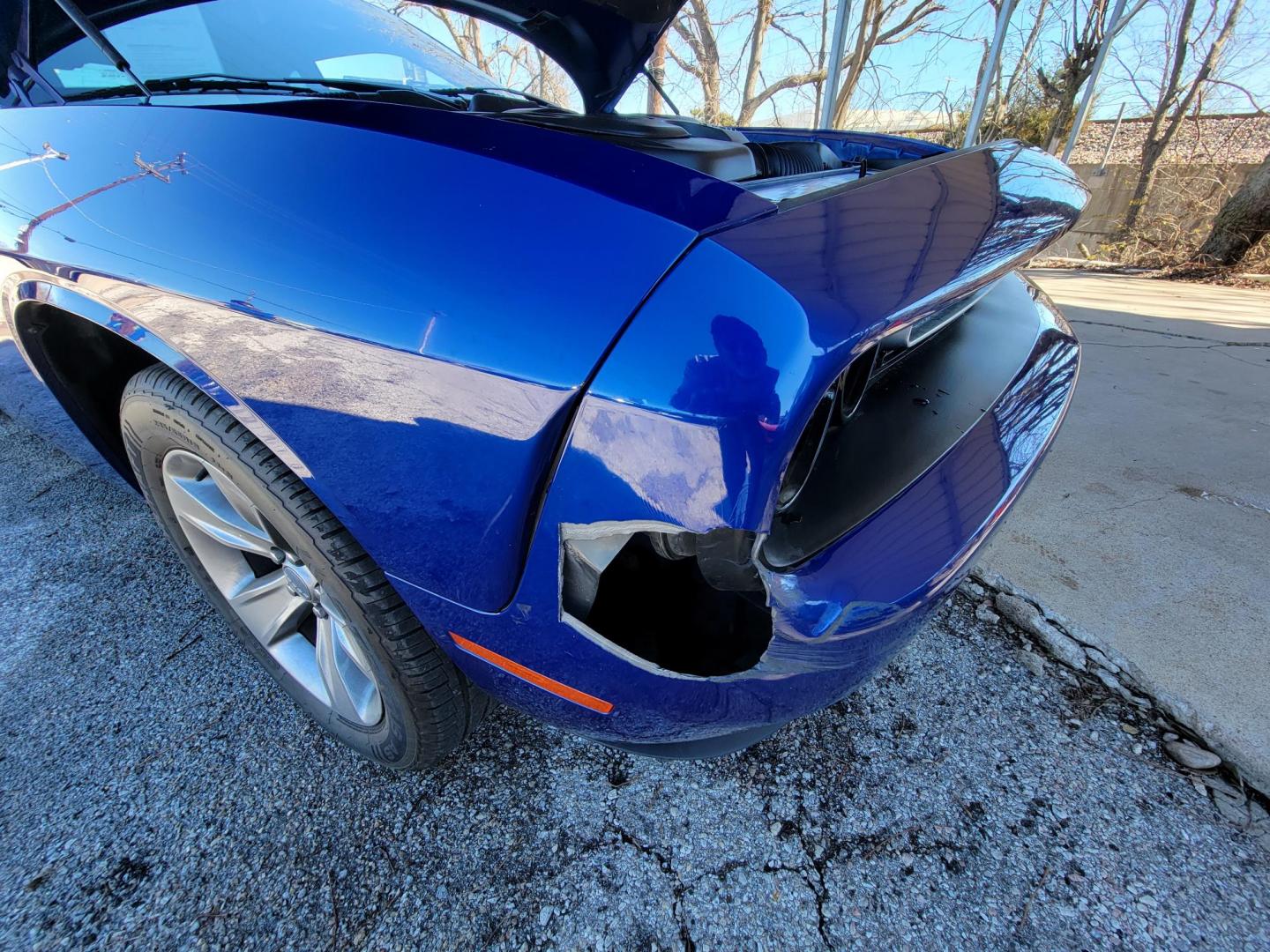 2020 Blue Dodge Challenger SXT (2C3CDZAGXLH) with an 3.6L V6 DOHC 24V engine, 8A transmission, located at 2020 East Division Street, Arlington, TX, 76011, (817) 801-3191, 32.742390, -97.076874 - Photo#32