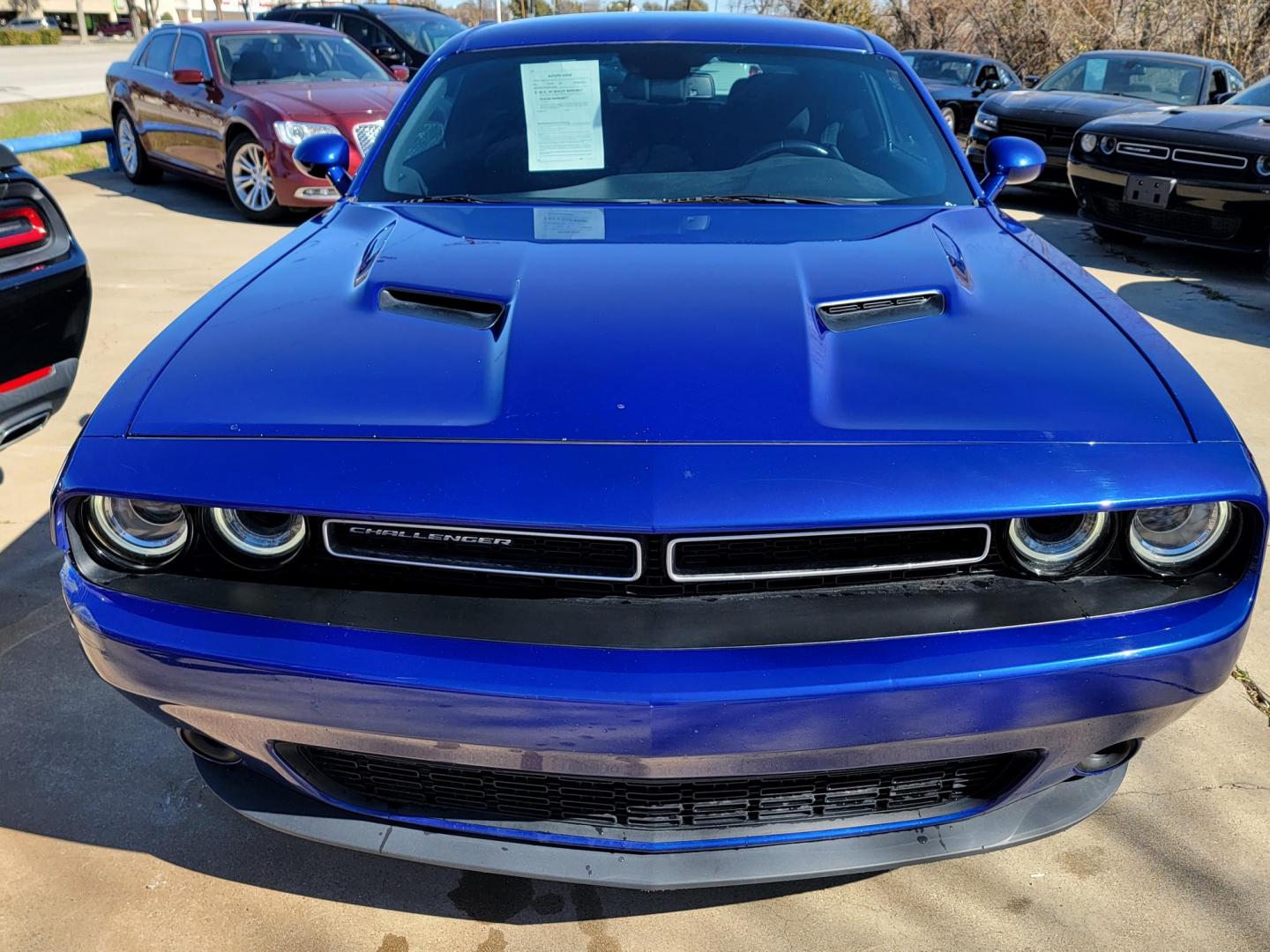 2020 Blue Dodge Challenger SXT (2C3CDZAGXLH) with an 3.6L V6 DOHC 24V engine, 8A transmission, located at 2020 East Division Street, Arlington, TX, 76011, (817) 801-3191, 32.742390, -97.076874 - Photo#7