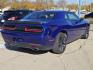 2022 Blue Dodge Challenger SXT (2C3CDZAG5NH) with an 3.6L V6 DOHC 24V engine, 8A transmission, located at 2020 East Division Street, Arlington, TX, 76011, (817) 801-3191, 32.742390, -97.076874 - Photo#2