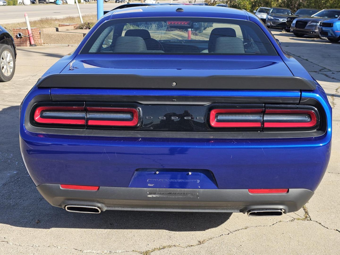 2022 Blue Dodge Challenger SXT (2C3CDZAG5NH) with an 3.6L V6 DOHC 24V engine, 8A transmission, located at 2020 East Division Street, Arlington, TX, 76011, (817) 801-3191, 32.742390, -97.076874 - Photo#3