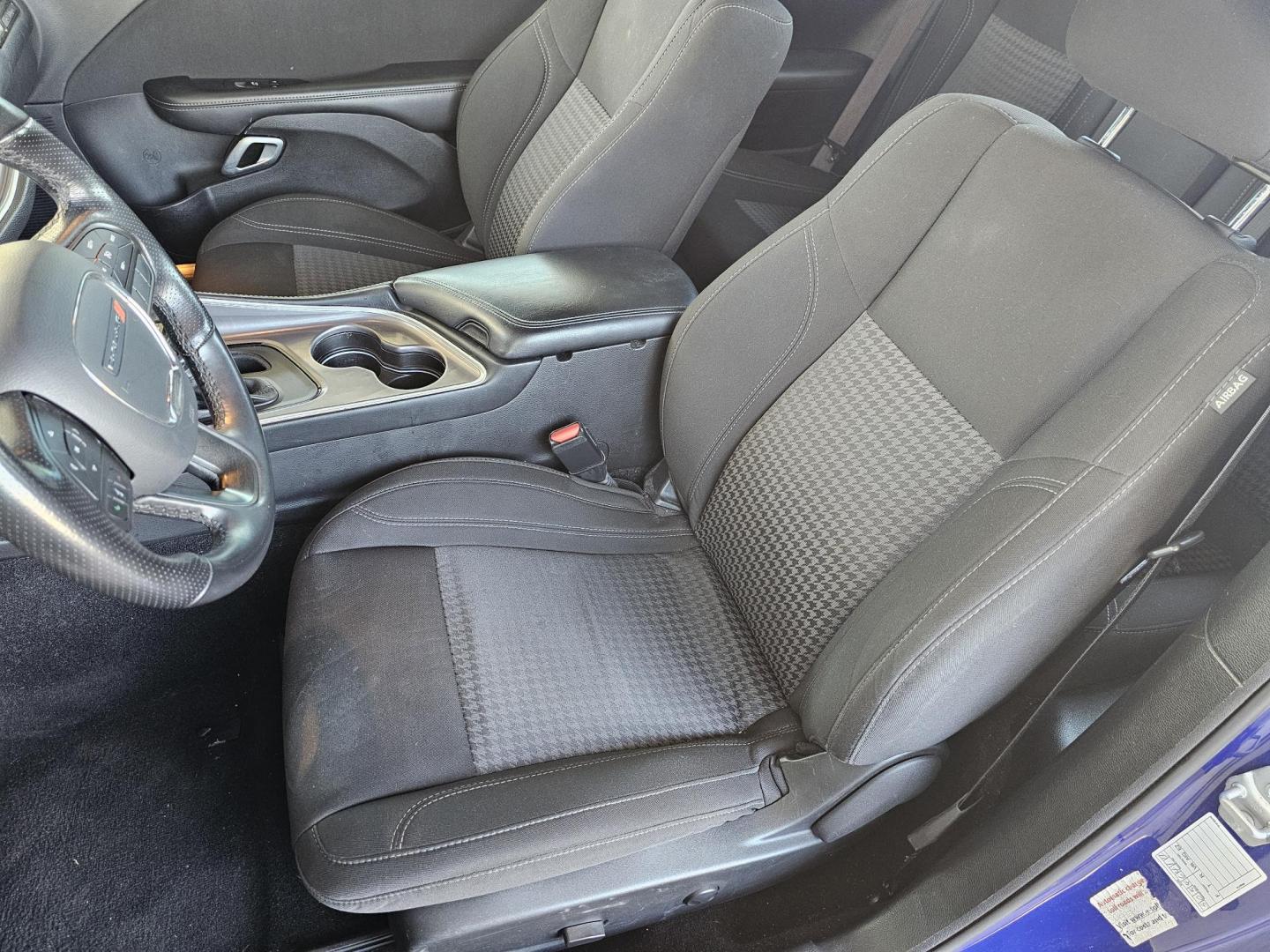 2022 Blue Dodge Challenger SXT (2C3CDZAG5NH) with an 3.6L V6 DOHC 24V engine, 8A transmission, located at 2020 East Division Street, Arlington, TX, 76011, (817) 801-3191, 32.742390, -97.076874 - Photo#19