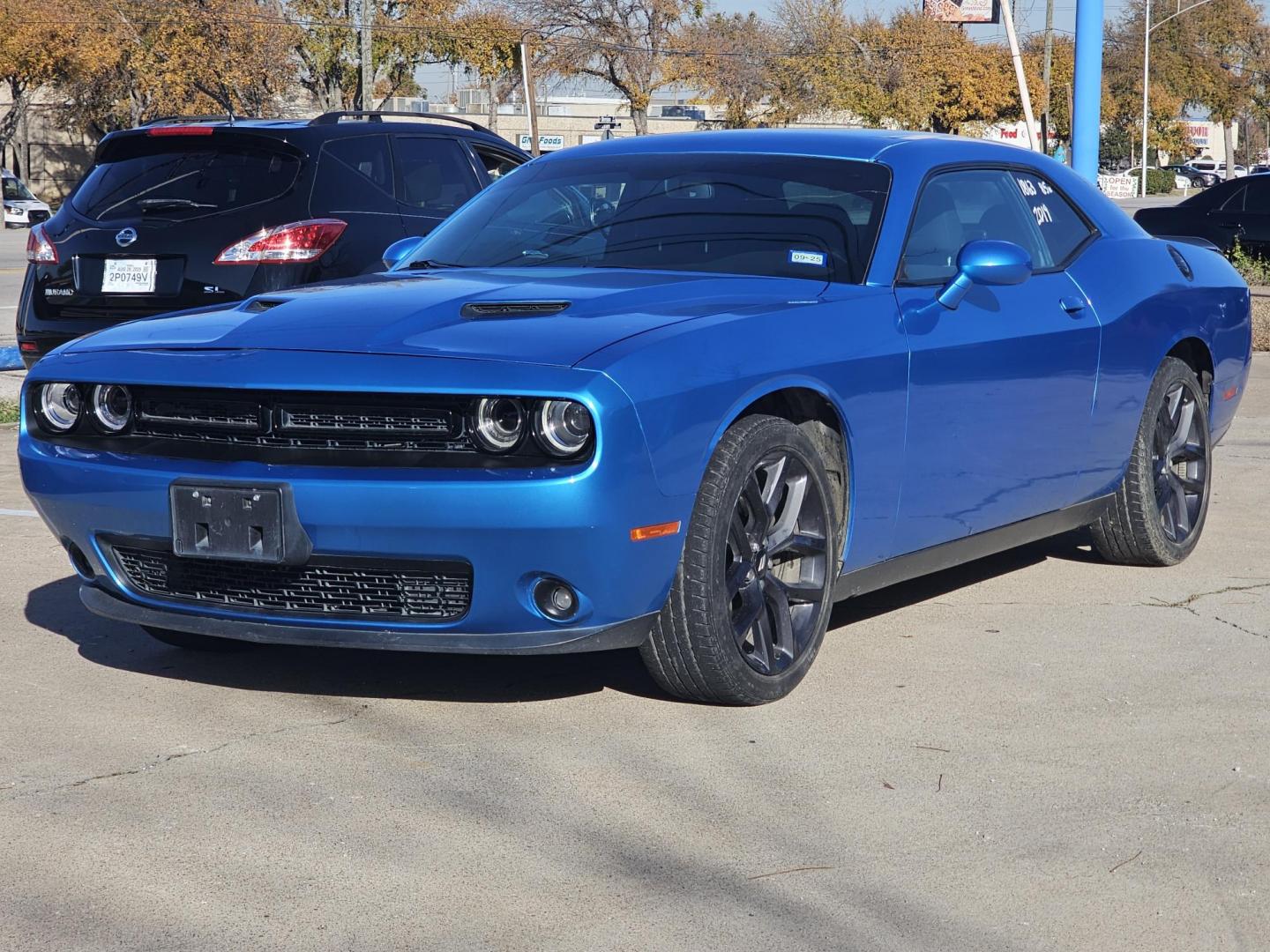 2019 Blue /Dark Gray Dodge Challenger SXT (2C3CDZAG2KH) with an 3.6L V6 DOHC 24V engine, 8A transmission, located at 2020 East Division Street, Arlington, TX, 76011, (817) 801-3191, 32.742390, -97.076874 - Photo#7