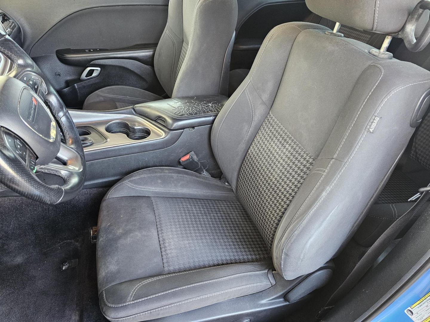 2019 Blue /Dark Gray Dodge Challenger SXT (2C3CDZAG2KH) with an 3.6L V6 DOHC 24V engine, 8A transmission, located at 2020 East Division Street, Arlington, TX, 76011, (817) 801-3191, 32.742390, -97.076874 - Photo#20